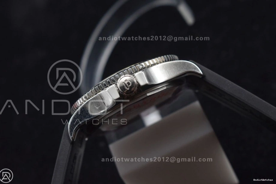 1:1 Rehaut Rubber Bezel Strap TF Best Edition with On Yellow Casual Black and Automatic Superocean 471 A Dial Black 44 1117